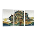 thumbnail image 1 of Cuadro Decorativo Tríptico Vertical Hojas de Mármol Canvas Revolution Set De 3 Cuadros 30x45 cm, 1 of 5