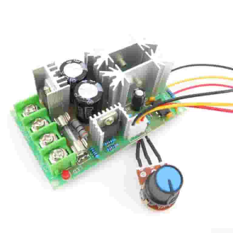 12V/24V/36V 15A Motor Speed Controller - Adjustable Voltage Regulator With Knob For DC Motor Speed & Current Control