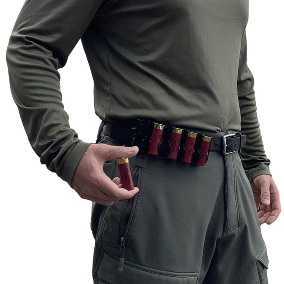 Belt Attached Ammo Card, 12 Gauge, 5 round capacity