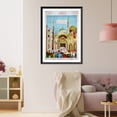 thumbnail image 3 of Historic Framed Print, [Group of people entering] Mosque of Medina, 17-7/8" x 21-7/8", 3 of 9