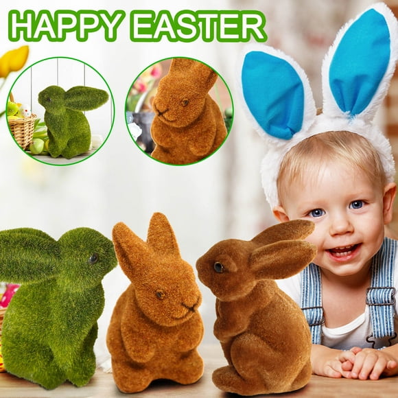 TopLLC Easter Decorations Spring Bunny Table Gift Easter Decoration Figurine Decoration Decoration Bunny Spring Decor on Clearance