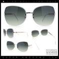 thumbnail image 2 of Womens Rimless Butterfly Metal Chain Jewel Arm Fashion Sunglasses Gold White - Green, 2 of 8