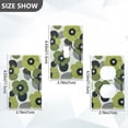 thumbnail image 7 of Yayeee Blank Wall Plate Cover 1-Gang 4.5"x2.7" Home Unused Decorative Outlet, Gray Floral, 7 of 7