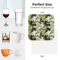 thumbnail image 6 of Vsdgher Hawaii Palms Leather Coasters for Drinks, Durable Drink Coasters 4 Set for Tabletop Protection, Luxurious Home Décor and Housewarming Gift ( {designName})Square, 6 of 6