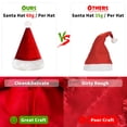 thumbnail image 2 of Gorro de Papá Noel Kortes Plush Kids, 2 unidades, tela clásica de terciopelo, 2 of 6