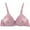Brown, variant on Women's Lace Edge Vertical Stripe Back Bra Padded Bra Wireless Lingerie For women