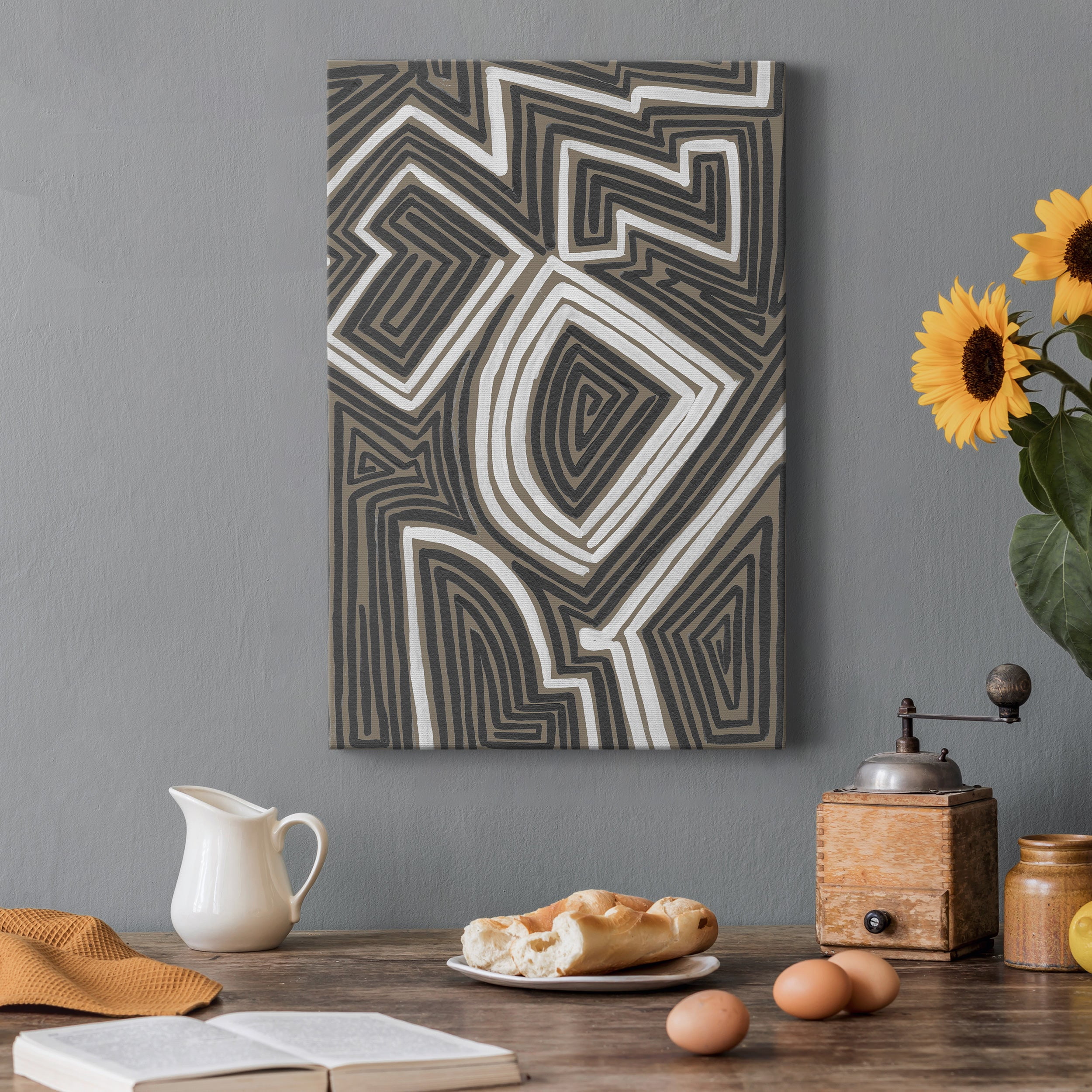 Abstract Maze III Premium Gallery Wrapped Canvas - Ready to Hang