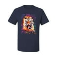 thumbnail image 2 of Wild Bobby, Tiger Growling Colorful Trippy Tie Dye Animal Lover Men's Graphic T-Shirt, Navy, Medium, 2 of 3