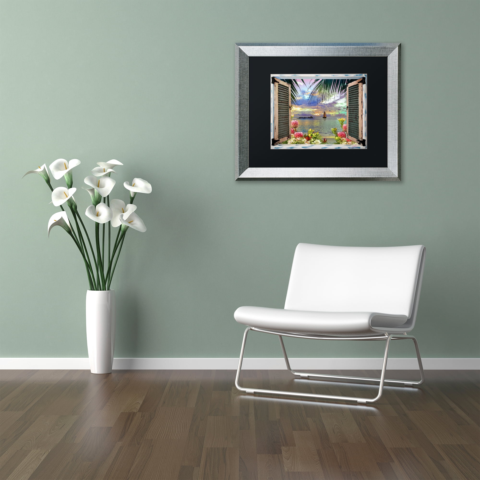 Trademark Art Landscape Framed Art Print, by Leo Kelly