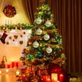 thumbnail image 2 of Liquidation!Dainzusyful Décorations de Noël Ornements de Noël Rouges Anker 8 Pouces Incassable Grande Boule de Bonbon Dorée Décoration de Vacances de Noël Boule à Créer Or, 2 of 4