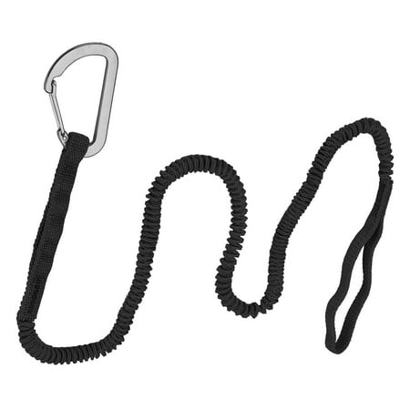 APLVFFZH Leash Elastic Strap Fishing Rod Holder Elastic Cord Kayak Rod Strap Black