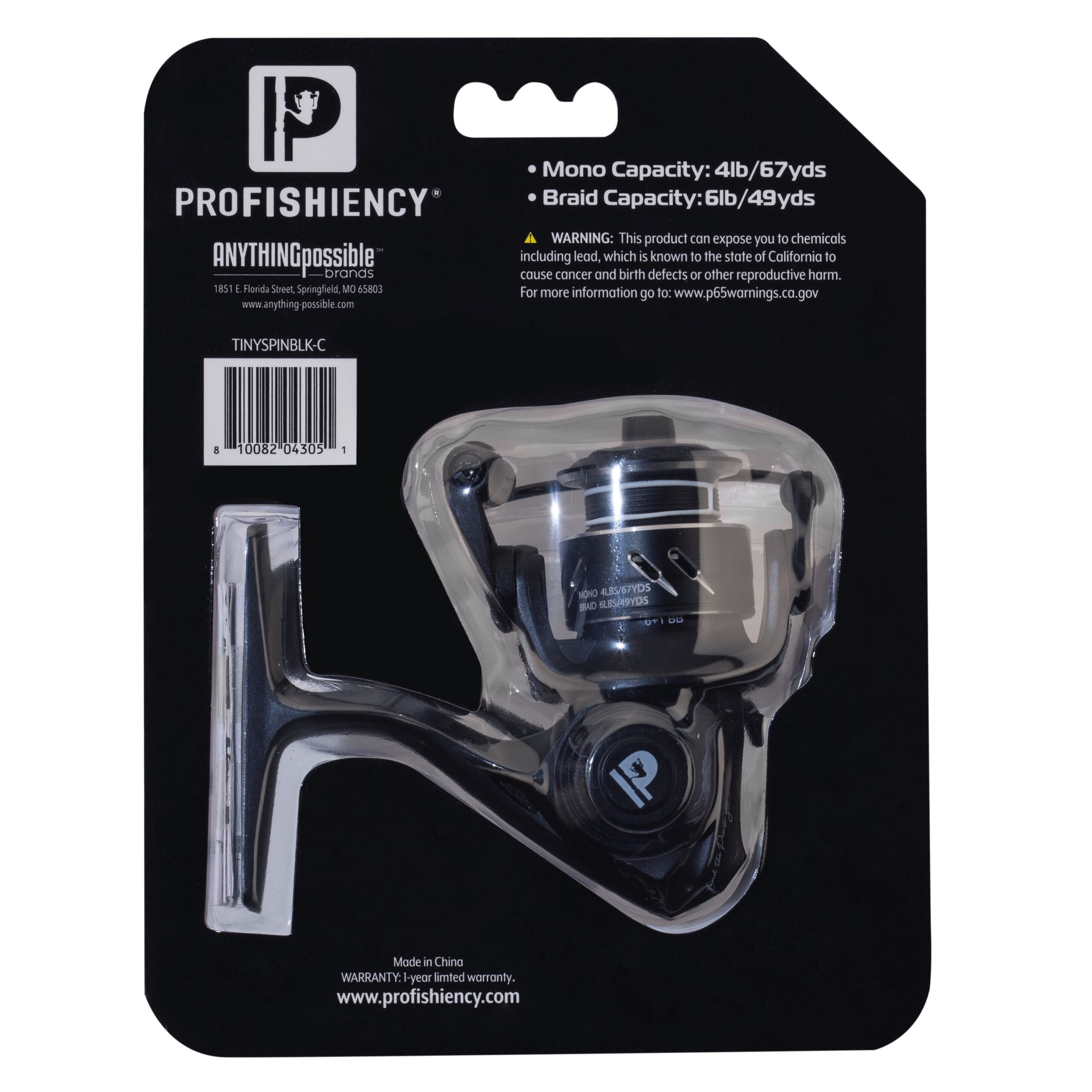 Profishiency Tiny Spinning Reel with 5.2:1 Gear Ratio, 6+1 Bearings, and Braid-Ready Spool
