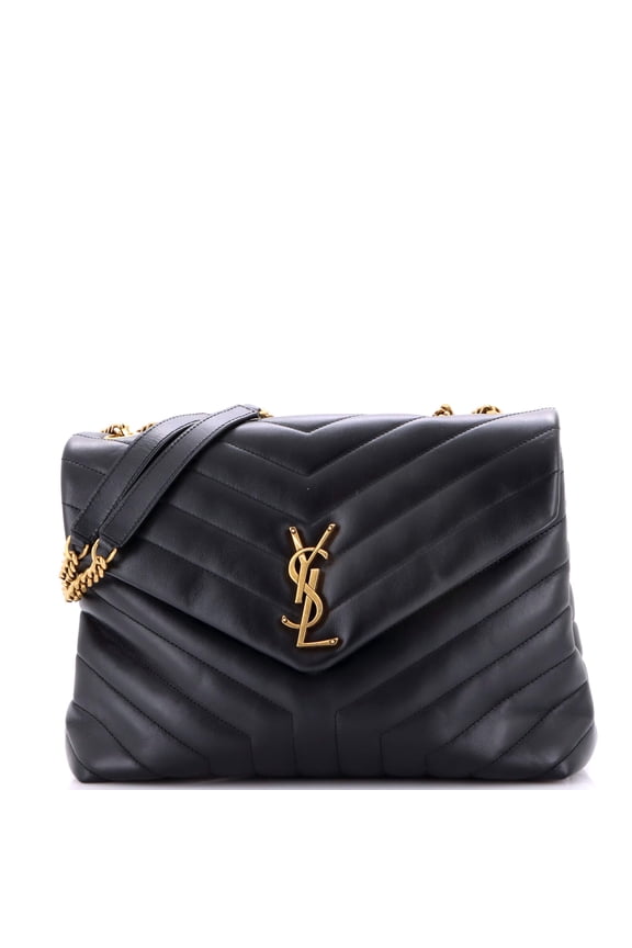 Pre-Owned Loulou Shoulder Bag Matelasse Chevron Leather Medium By Rebag