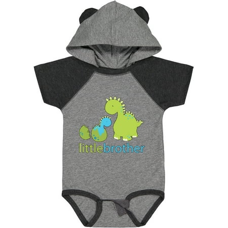 

Inktastic Dinosaur Little Brother Green Gift Baby Boy Bodysuit