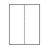 - Laser Cut Sheet Paper Form, 8 1/2 x 11 Blank Perforated, 20# Paper w/ Vertical Center Perf - 500 sheets/ream (23-0138)