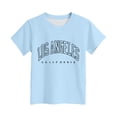 thumbnail image 4 of Kogui Girls Short Sleeve Tops Girls' Super Soft Short Sleeve Crew Neck T Shirts Size 6-7 (Light Blue,6-7 Years), 4 of 6