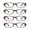 Purple, variant on LifeArt Blue Light Blocking Reading Glasses 4-Pack (Oval Frame, +2.50 Magnification)