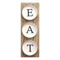 thumbnail image 1 of Stratton Home Decor S12897 Panneau à Planches Manger - Bois Naturel, Blanc & Noir, 1 of 1