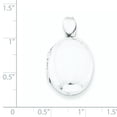 thumbnail image 2 of 925 Sterling Silver Plain Photo Locket Pendant Necklace Jewelry Gifts for Women - 3.3 Grams, 2 of 4