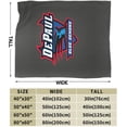 thumbnail image 3 of Depaul University Logo Fleece Blanket, Very Soft Microfiber Flannel Blanket for Couch Warm and Cozy for All Seasons, 3 of 6