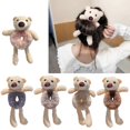 thumbnail image 2 of Party Plush Hair Rope Lovely Bear Hairband Furry Hair Scrunchies Cartoon Hair Rings Female Girl Sweet Hair Accessories, 2 of 4