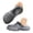 Grey, variant on Pandaie Men Orthopedic Clogs Arch Support Garden Shoes Comfortable Slip on Closed Sandals Adjustable Strap Summer Slippers Black,7.5