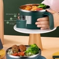 thumbnail image 3 of 304 Stainless Steel Insulated Ramen Bowl, 1200ml Large Capacity, Multi-Purpose Anti-Scald Noodle & Pasta Bowl, Leak-Proof Lunch Box for Kitchen, Work & Travel, 3 of 7