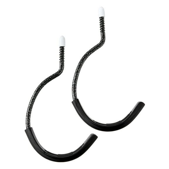 Concord Heavy Duty Bicycle J Hooks, Powder Coated, Limit 50lbs, 2 Pack, 11" D x 5" H x 1" W, 0.6 lbs