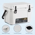 thumbnail image 1 of EastVita 25 QT Rotomolded Hard Cooler - Portable Ice Chest with 5-Day Retention, White, 1 of 7