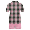 thumbnail image 4 of Conjunto de Verano para las Mujeres, Estampado Cuello de Manga Corta Y Pantalones Cortos, Moda Casual de Dos Piezas, 4 of 8