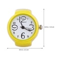 thumbnail image 2 of OFFIGAM 1Pc Stylish Yellow Watch Shaped Ring Unisex Finger Ring Practical Decoration, 2 of 3