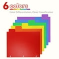 thumbnail image 4 of AGCAN 24 Pcs 3 Ring Binder Dividers with Tabs, Plastic File Dividers Binder Index Dividers with One Front Pocket and Tab, Multicolor, AGCAN Letter Size (9.8×11.2 Inch), 4 of 8