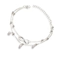 thumbnail image 2 of Guardurnaity Tobilleras de plata para mujer, bonitas pulseras de playa, joyería de aleación para pies, cadena ligera para pies descalzos, Ropa, zapatos y accesorios Miscelánea, 2 of 5