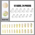 thumbnail image 2 of (24 piezas) Uñas, Uñas postizas mate, Serie de uñas de cobertura total, Uñas resistentes al desgaste, Uñas terminadas, Uñas usables, 2 of 5