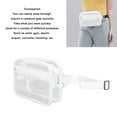 thumbnail image 4 of Clear Sling Bag, Waterproof Large Capacity Adjustable Strap Transparent PVC Chest Waist Pack For Sports Travel, 4 of 8