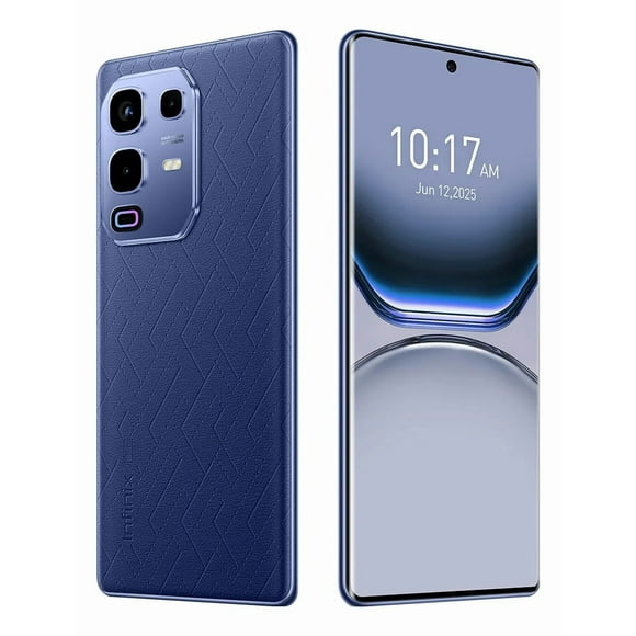 Celular Infinix Note 50S 5G AI Phone Pantalla 3D Curvada Ultra Delgada 256GB ROM 8GB RAM Azul Marino 6.78" 144Hz AMOLED 5200mah Carga Rápida 45W