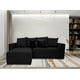 thumbnail image 2 of Sala Esquinera Modular El Bazar Store Lombar Negro 220 x 160 cm, Tela Lino nacional, 2 of 6