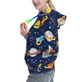 thumbnail image 2 of Haiem Planets and Stars for Women's Fashion Hoodies & Sweatshirts with Kangaroo Pocket,Hooded Sweatshirt with Eye-catching Drawstrings-X-Large, 2 of 7