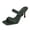 Green, variant on Kitten Heels for Women Braided Band Stiletto Sandals Square Open Toe Slip on Mules Solid Color Summer Casual Slides Green Size 9