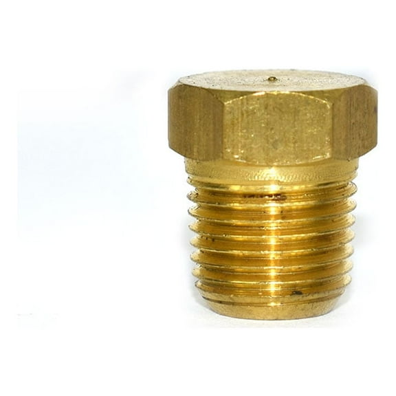 Interstate Pneumatics FPP21B Brass Hex Plug 1/8" NPT Male