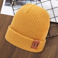 thumbnail image 4 of YAOBAMM Warm Children Cap Winter Hat Children Adult Thick Knitted Elastic Windproof Cozy Cold Resistant Solid Color Beanie, 4 of 7