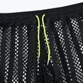 thumbnail image 4 of TANBOM Men's Polyester Mesh Long Pants Sexy Sheer Adjustable Drawstring Breathable Stylish Black M, 4 of 6