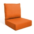thumbnail image 2 of Gymojoy 22 in. x 24 in. x 6 in.Deep Seat Cushion Set, Olefin 2-Piece Deep Seating Outdoor Replacement Lounge Chair loveseat Sofa Cushion in Orange, 2 of 9