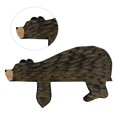 thumbnail image 2 of Oso marrón de madera para puerta, decoración superior, muebles, miniaturas, abalorios (marrón), 2 of 3