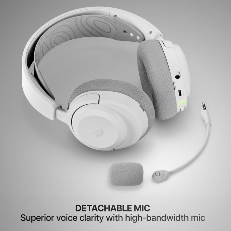SteelSeries Arctis Nova 3P Wireless White Gaming Headset