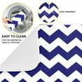 thumbnail image 2 of Navy Blue Chevron Zigzag Striped Dish Drying Mat Microfiber Kitchen Mats Large Counter Absorbent Dish Pad Drainer Rack 16"x18", 2 of 7