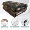 thumbnail image 4 of Twin XL Quilt Set 68''x98'', Forest Deer Lightweight Summer Bedspread Coverlet Set with 2 Pillow Shams, Farmhouse Vintage River Elk Breathable All Season Quilt Bedding for Dorm/Guest Room, 4 of 9