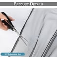 thumbnail image 6 of Rosnek Large Size Outdoor Mosquito Netting Curtain, DIY Cut to Size High Density Airy Mesh Net Outdoor Sheer Curtains for Patio Gazebo Porch Pergola, Rod Pocket 1 Panel (10.5 x 7 ft, Black), 6 of 8