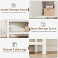 thumbnail image 4 of TROPOW Cabinet Sideboard Buffet Kitchen Storage Cabinet Cupboard Console Table Wood Coffee Bar Cabinet with Storage Shelf Liquor Accent Cabinet for Living Room Dining Room Hallway, 4 of 6