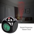 thumbnail image 1 of Proyección Digital Reloj Despertador Cubo Led Reloj De Escritorio Pantalla Lcd Con Soporte De Retroiluminación Informe De Hora Actual / Timbre Por Hora / Posponer / Termómetro Methold  HA026109-00, 1 of 5